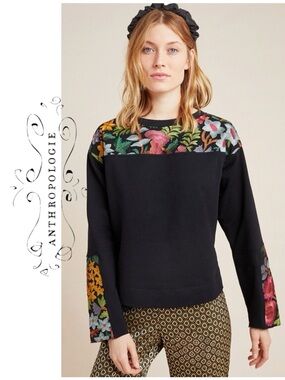 Anthropologie by Tiny Phoenix Embroidered Sweatshirt
Size Medium